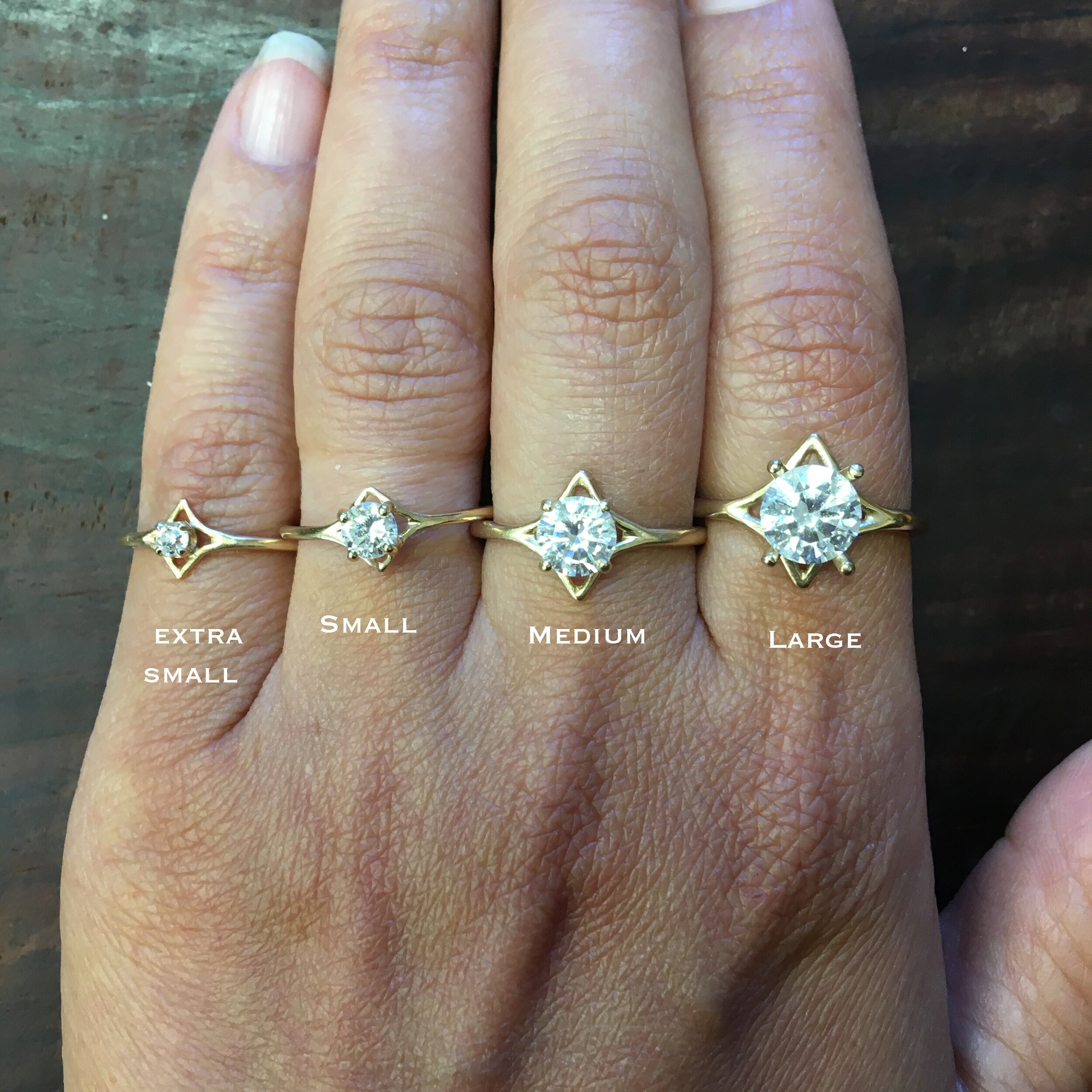 Extra Small Celestial Diamond Ring — Luana Coonen Jewelry
